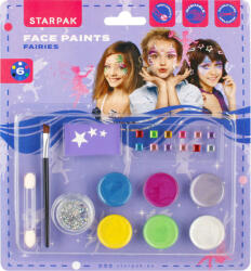 STARPAK Arcfesték, tégelyes, 11 db-os (6 szín), Diamonds Fairy, Starpak (STK-528373) - officetrade