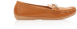 Tsoukalas Mocasini Camel imitație de piele cu cataramă cu strasuri - tsoukalas-shoes - 74,35 RON