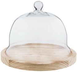 Clayre & Eef Platou deserturi aperitive cu cupola sticla ø 23 cm x 17 h (CC6GL2223)