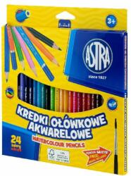 Astra Színes ceruza ASTRA akvarell 24 színű ajándék ecsettel (312110005) - decool