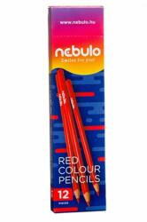 Nebulo Színes ceruza NEBULO háromszögletű piros (PC-TR-1)