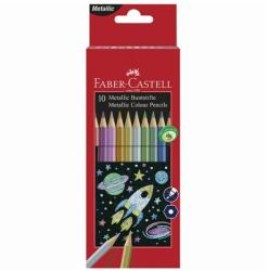 Faber-Castell Színes ceruza FABER-CASTELL Hexagonal hatszögletű 10 db/készlet metál színek (201583)