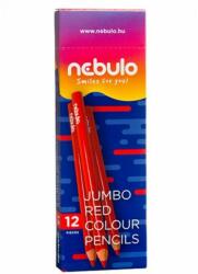 Nebulo Színes ceruza NEBULO Jumbo háromszögletű piros (JPC-TR-1) - decool