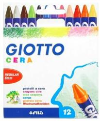 GIOTTO Zsírkréta GIOTTO Cera kerek hegyezett 8mm 12 színű (2814 00) - decool