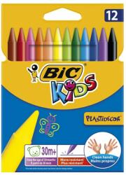 BIC Zsírkréta BIC KIDS PlastiDecor kerek hegyezett 12 színű (945764) - decool