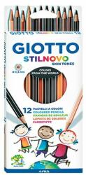 GIOTTO Színes ceruza GIOTTO Stilnovo hatszögletű 12 db/készlet bőr tónusú színek (2574 00)
