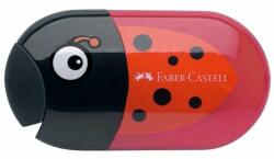 Faber-Castell Hegyező FABER-CASTELL 1835 2 lyukú tartályos radírral katicabogár minta (183526)