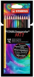 STABILO Színes ceruza STABILO Aquacolor hatszögletű 12 db/készlet (1612-1-20)
