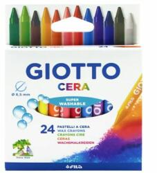GIOTTO Zsírkréta GIOTTO Cera kerek hegyezett 24 színű (282200) - decool