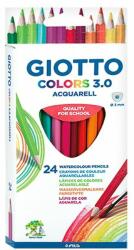 GIOTTO Színes ceruza GIOTTO Colors 3.0 aquarell háromszögletű 24 db/készlet (2772 00)