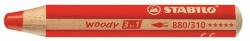 STABILO Színes ceruza STABILO Woody 3in1 hengeres vastag piros (880/310)