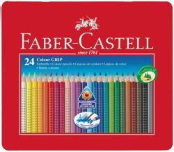 Faber-Castell Színes ceruza FABER-CASTELL Grip háromszögletű fémdobozos 24 db/készlet (112423)