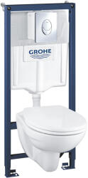 GROHE Set WC Grohe, cadru, WC Sanita, Rimless, clapeta crom, 36502000 (36502000)
