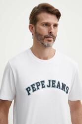 Pepe Jeans pamut póló bézs, férfi, nyomott mintás - bézs XL - answear - 8 890 Ft