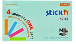 Hopax Magic notes autoadeziv 76x127mm 100 file 4 culori pastel (HO-21576)