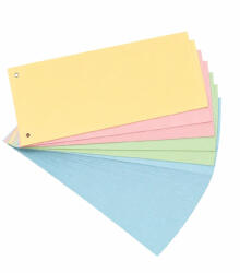 Office Separatoare carton 100x240mm mix culori set 100 (83758)