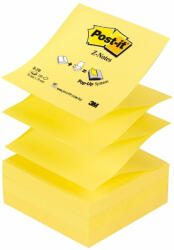 3M Post-it 76x76mm Z-Notes Canary Yellow, desprindere in forma Z, 100 file/set (NOT035)