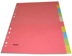 Optima Separatoare carton A4 set 10 culori 180g/mp (OP-410 OD K)