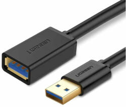UGREEN US129 - Cablu prelungitor USB 3.0 (T) la USB 3.0 (M) 1m negru (10368)