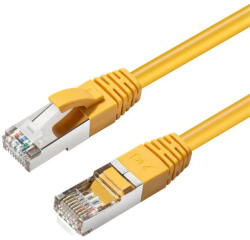 MicroConnect Patch cord CAT6A S/FTP 2m galben 10Gb PoE+ (MC-SFTP6A02Y)