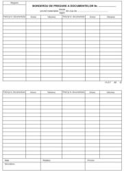 Office Borderou predare documente A4 FV carnet100file (16939)