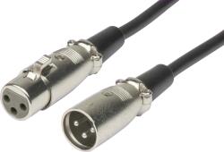 MicroConnect XLR connection cable 12 meter, XLR 3-pin - XLR 3-pin M-F (XLRMF12)
