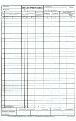Office Lista Inventariere A4 tabel pe verticala, 100 file(14-3-12a) (14-3-12a)