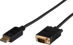 MicroConnect Cablu DP la VGA 2m negru (DP-VGA-MM-200)