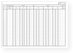 Office Set 100 fise cont analitic F/V 24.5x19.5cm carton duplex 230g (16913)