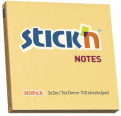 Hopax Notes adeziv 76x76mm, 100 file portocaliu pastel (HO-21391)