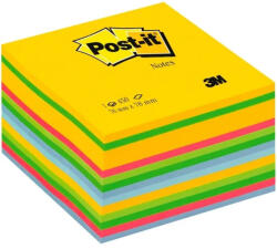 3M Cub notes adeziv Post-it Ultra 76x76mm 450 file culori briliant (NOT085)