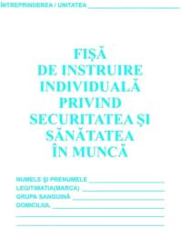 Office Max Fisa individuala instructaj SSM cu declaratie traseu (TI8093)