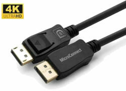 MicroConnect Cablu DisplayPort Tata - DisplayPort Tata, rezolutie maxima 4K UHD, 2m, negru (MC-DP-MMG-200)