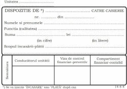 Office Dispozitie de Plata Casierie, 100 file(14-4-4) (14-4-4)