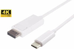 MicroConnect USB-C Displayport cable 1m, USB-C to Displayport cable (USB3.1CDPBW1)