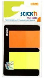 Hopax Index plastic transparent color 45 x 25 mm, 2 x 25 file/set (HO-21039)