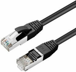 MicroConnect Patch cord 2m Black CAT6A S/FTP LSZH up to 10GB 500Mhz PoE+ ready (MC-SFTP6A02S)