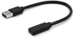 Gembird Adaptor USB-C 3.0 (mama) la USB-A 3.1 (tata), 10 cm, negru (A-USB3-AMCF-01)