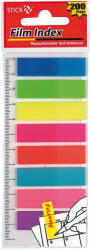 Hopax Index plastic 8 culori neon 45 x 12 mm (21345)