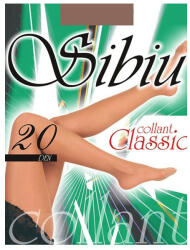  Ciorapi dama colant Classic 20 Den, poliamida, opac cu bazon si varf intarit, culoarea piciorului, Sibiu