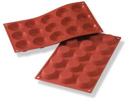 Martellato Szilikon sütőforma, Tartlet, 15 adag, 50 mm átm. , 15 mm mély, piros színű (K-Ma-SF014)