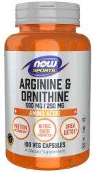 NOW Arginine/Ornithine 500/250 mg [100 капсули]