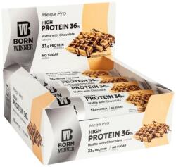 Born Winner Mega Pro 36% High Protein Bar [12 x 85 грама] Гофрета с шоколад