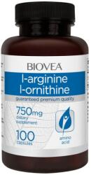 BIOVEA L-Arginine L-Ornithine 750 mg [100 капсули]