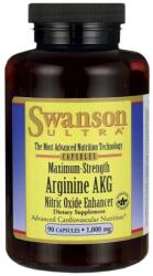 Swanson Maximum Strength Arginine AKG / AAKG / Nitric Oxide Enhancer 1000 mg [90 капсули]
