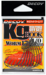 DEC Decoy Worm17 Kg Hook #1 Ns Black 9pcs/bag (jde41701) - marlin
