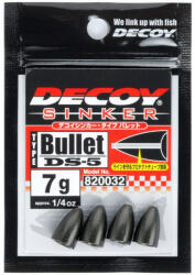 DEC Ds-5 Decoy Sinker Type Bullet 7g Gun Black 4pcs/bag (jde51070) - marlin