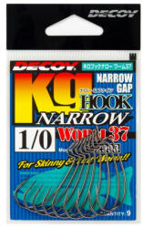 DEC Decoy Worm 37 Kg Hook Narrow #1 Ns Black 9pcs/bag (jde43701) - marlin