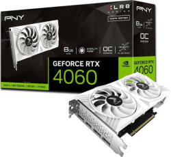 PNY GeForce RTX 4060 8GB OC XLR8 VERTO DF White (VCG40608DFWXPB1-O)