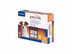 Virbac Pipete Antiparazitare Pentru Caini, Effitix Dog S (4-10 kg), 4 pipete